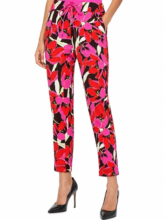 kate spade Pants - Kate Spade Pink & Red Floral Ankle Pants - Size 8